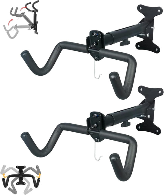 Omiention Bike Wall Mount, Bike Rack Garage,Horizontal Wall Mount Bicycle Storage Hanger Indoor Bike Holder for Haning Mountain Road Bike (1Pack)