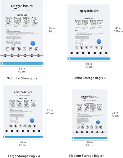 Vacuum Storage Bags 6-Pack | Space Saver Bags for Clothes & Linen | Australia