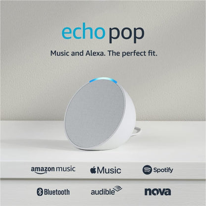 Echo Pop | Full sound compact Wi-Fi and Bluetooth smart speaker