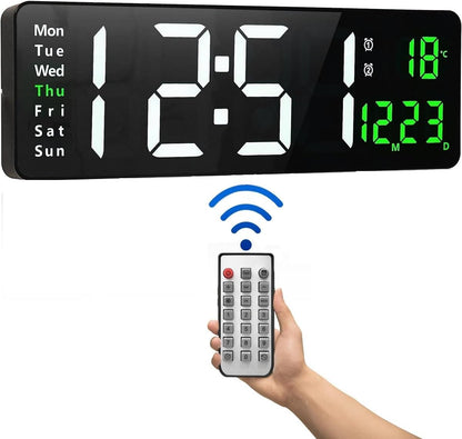 Digital Alarm Clock with USB Charger - Large LED Display | Australia