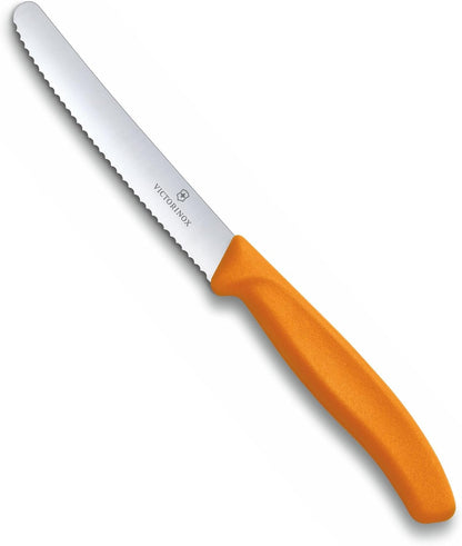 Victorinox Classic Wavy Edge Steak and Tomato Knife, Green