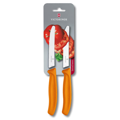 Victorinox Classic Wavy Edge Steak and Tomato Knife, Green