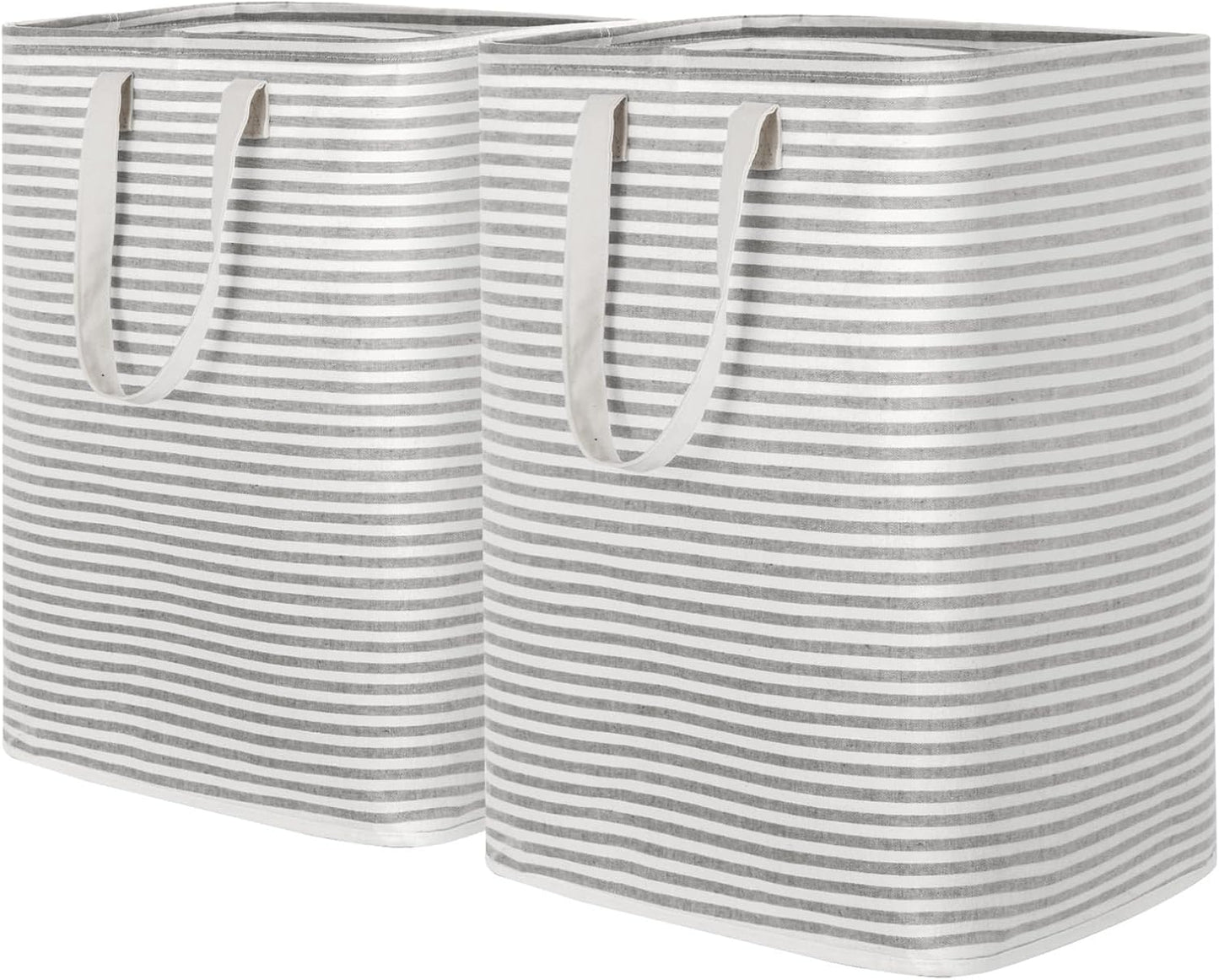 80L Waterproof Laundry Hamper 2 Pack - Collapsible & Portable - Lifewit