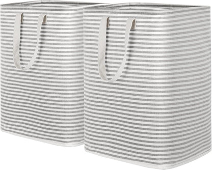 80L Waterproof Laundry Hamper 2 Pack - Collapsible & Portable - Lifewit