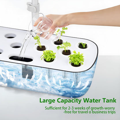 Grow Light Full Spectrum Plant Lights for Indoor Plants, Full Spectrum Plant Grow Lights, 9 Dimmable Levels Auto ON & Off with 3/9/12H Timer