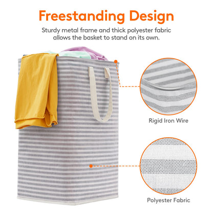 80L Waterproof Laundry Hamper 2 Pack - Collapsible & Portable - Lifewit