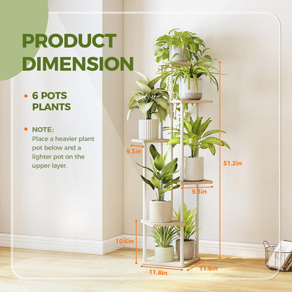 Tall Tiered Indoor Plant Stand | Corner  Shelf
