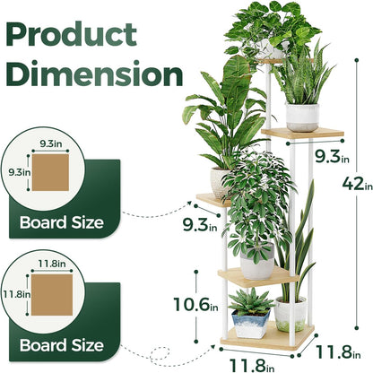 Tall Tiered Indoor Plant Stand | Corner  Shelf