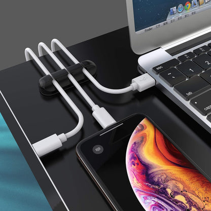 Cable Holder Clips | Desk Cord Organizer | Wire Management Solution