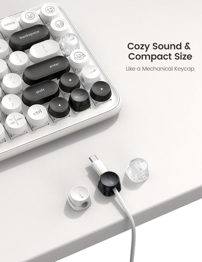 One-Hand Cable Clips | Desk Cord Organizer | Adhesive Cord Holders
