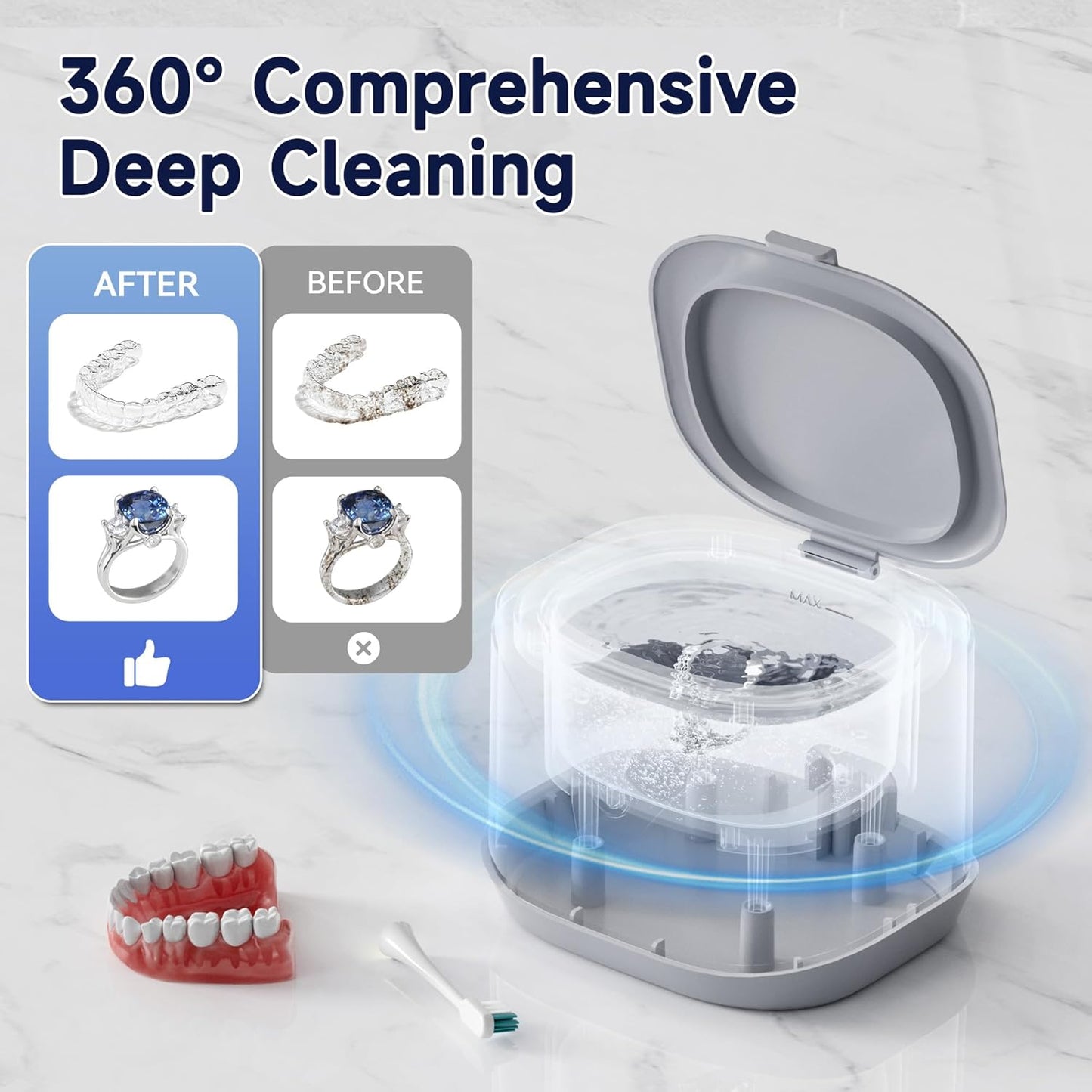 Ultrasonic Jewelry Cleaner | Deep Clean for Jewelry, Eyeglasses & More | Australia