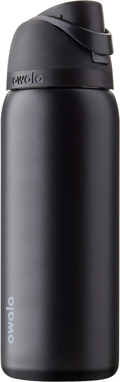 Insulated Stainless Steel Water Bottle - FreeSip Straw & Spout