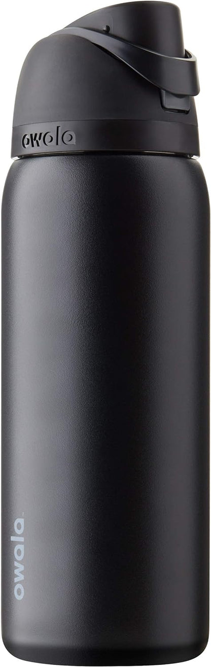 Insulated Stainless Steel Water Bottle - FreeSip Straw & Spout