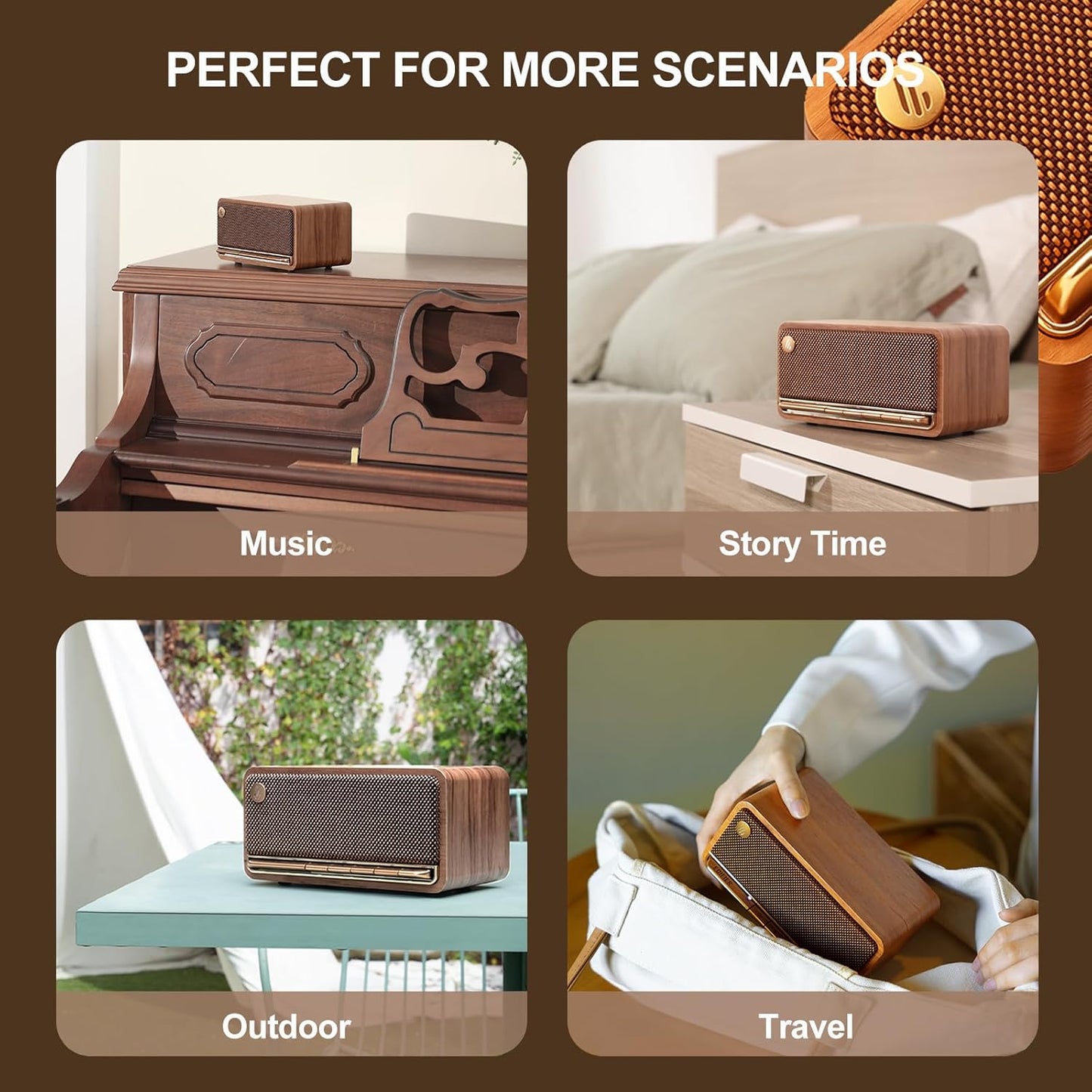 Wooden Desktop & Travel Speaker: Superior Audio