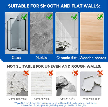 Self-Adhesive Bathroom Corner Shelf - Drill-Free Shower Caddy