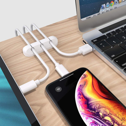 Cable Holder Clips | Desk Cord Organizer | Wire Management Solution
