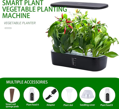 Grow Light Full Spectrum Plant Lights for Indoor Plants, Full Spectrum Plant Grow Lights, 9 Dimmable Levels Auto ON & Off with 3/9/12H Timer