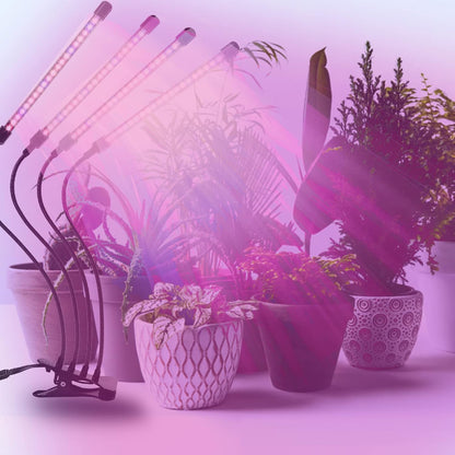 Grow Light Full Spectrum Plant Lights for Indoor Plants, Full Spectrum Plant Grow Lights, 9 Dimmable Levels Auto ON & Off with 3/9/12H Timer
