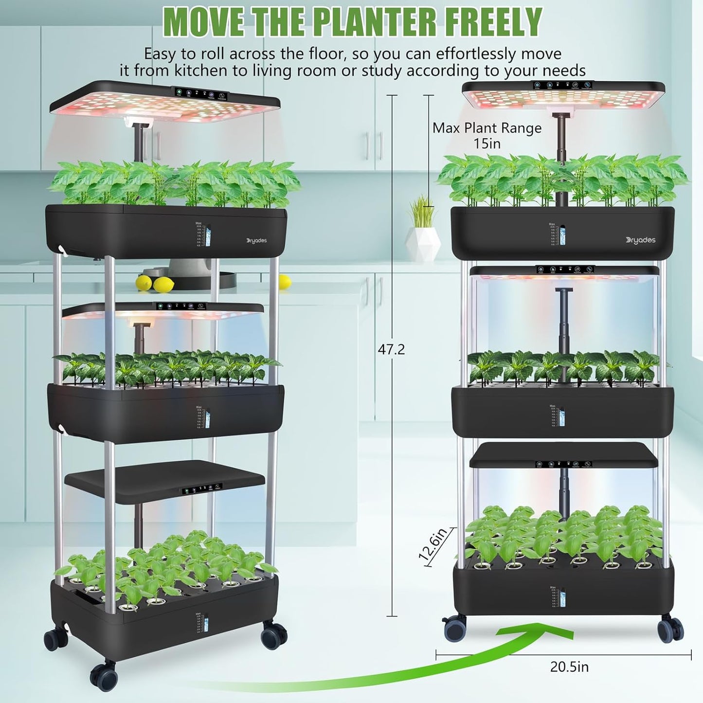 Large Hydroponics System | Indoor Garden | Full Spectrum