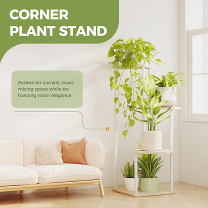 Tall Tiered Indoor Plant Stand | Corner  Shelf