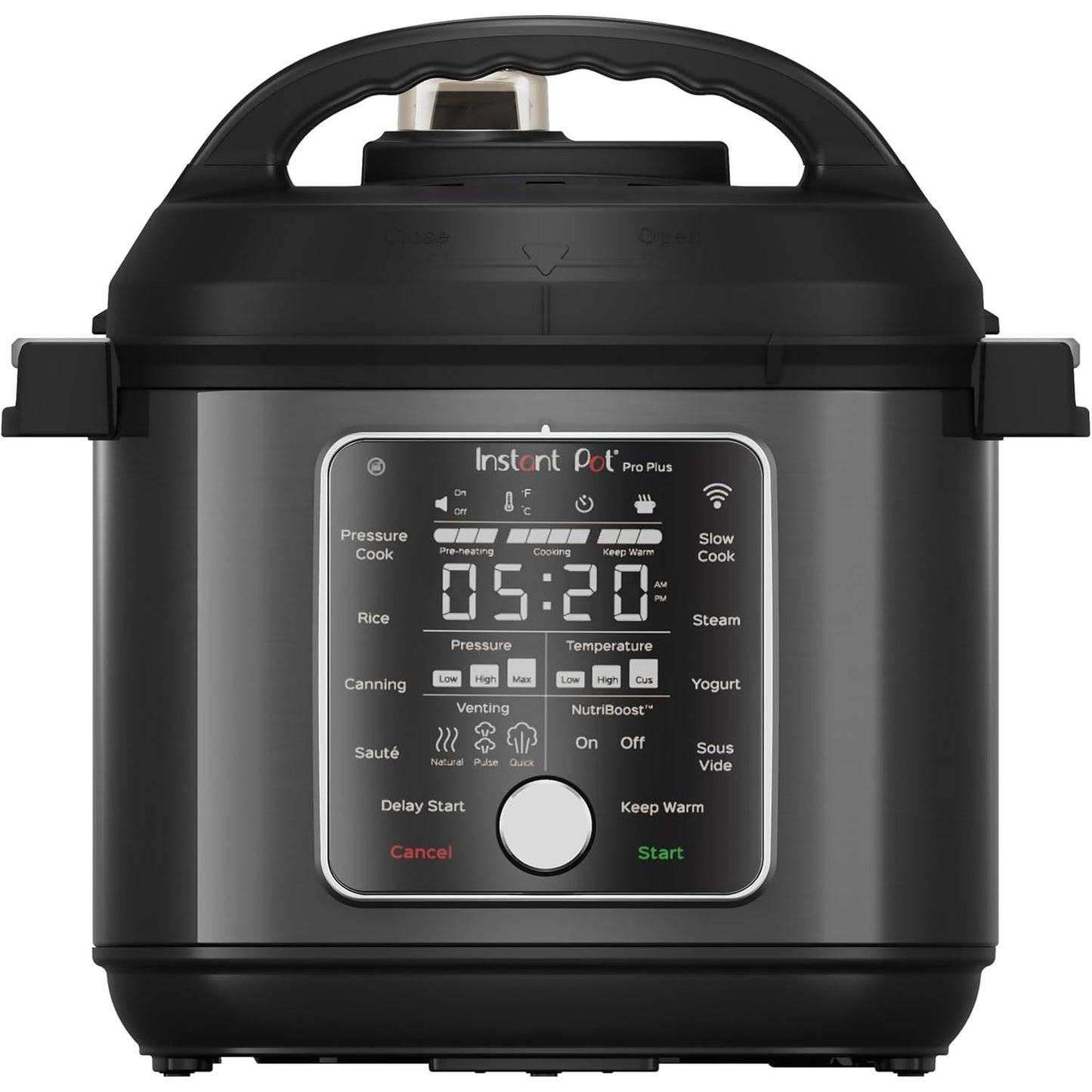Instant Pot Duo 7-in-1 Multicooker, 5.7L - Pressure Cooker, Slow Cooker, Rice Cooker, Sauté Pan, Yogurt Maker, Steamer and Food Warmer, Brushed Stainless Steel,Black/ Grey