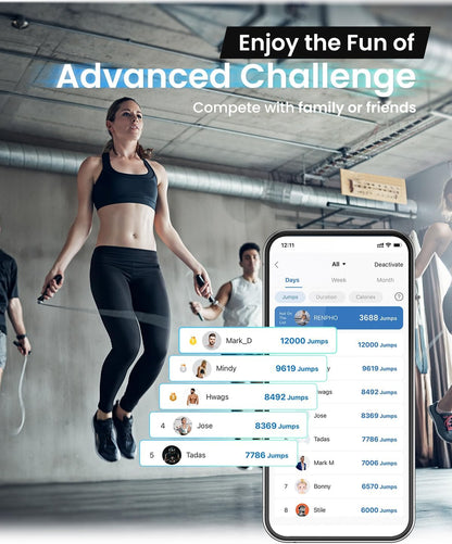 Smart Jump Rope with LCD Counter - Digital Cardio Fitness Tracker