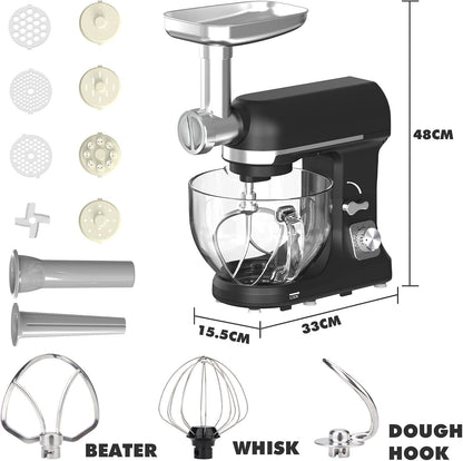 1400W Stand Mixer | 6.5L Electric Food Mixer for Baking