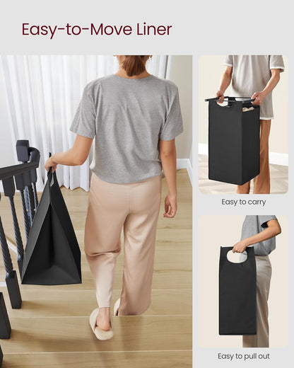 Laundry Hamper with Shelf | 3-Section Laundry Sorter | Storage Unit