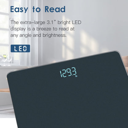 Accurate Digital Bathroom Scale - Weight Scale with Easy-to-Read LED | Australia