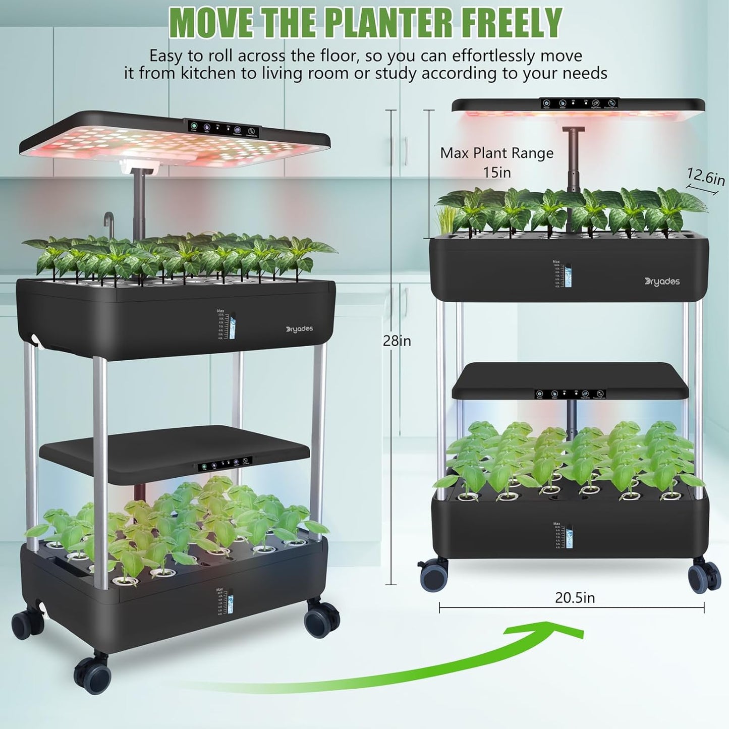 Large Hydroponics System | Indoor Garden | Full Spectrum