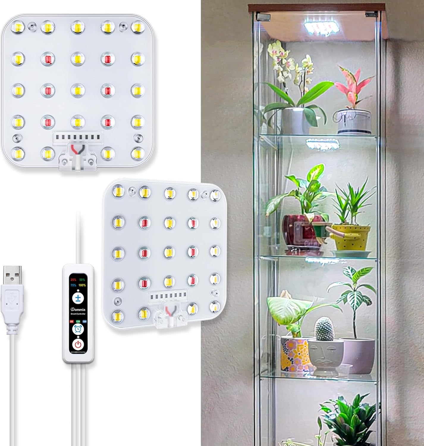 Easy Install Dimmable Grow Light | Space Saving | 95% Efficiency