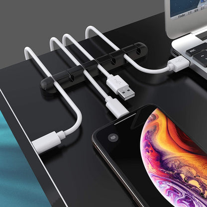 Cable Holder Clips | Desk Cord Organizer | Wire Management Solution