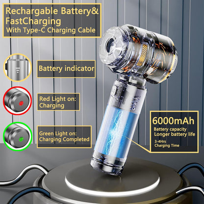 Portable Car Vacuum Cleaner | Cordless Handheld Car Vac & Blower