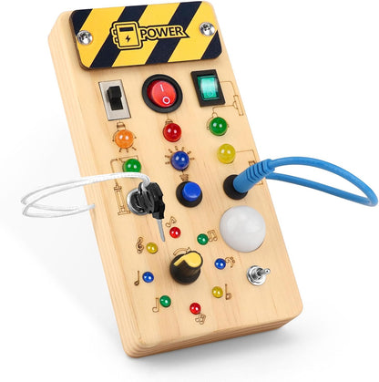 Montessori Busy Board Kids Toys, Toys for 1+ Year Old, Sensory Wooden Boy Toddler Games