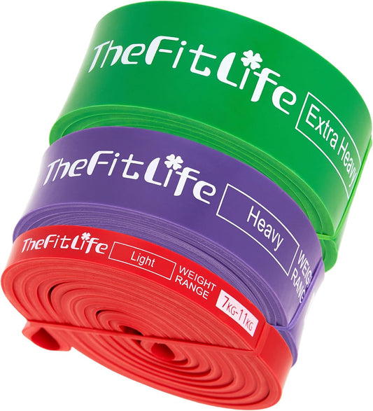 Assisted Pull Up Bands - Progressive Resistance Training Set with Exercise Guide