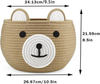 Soft Cotton Baby Basket | Diaper & Toy Storage | Australia