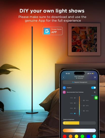 Smart RGBIC Floor Lamp | Dynamic LED Lighting