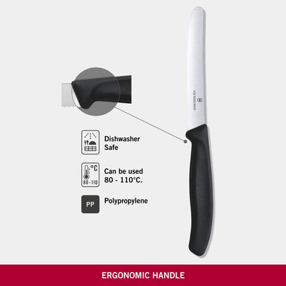 Victorinox Classic Wavy Edge Steak and Tomato Knife, Green