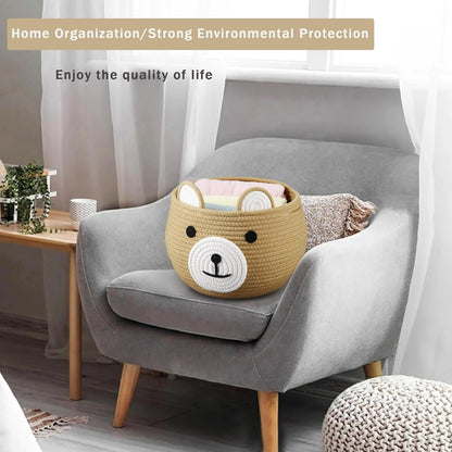 Soft Cotton Baby Basket | Diaper & Toy Storage | Australia