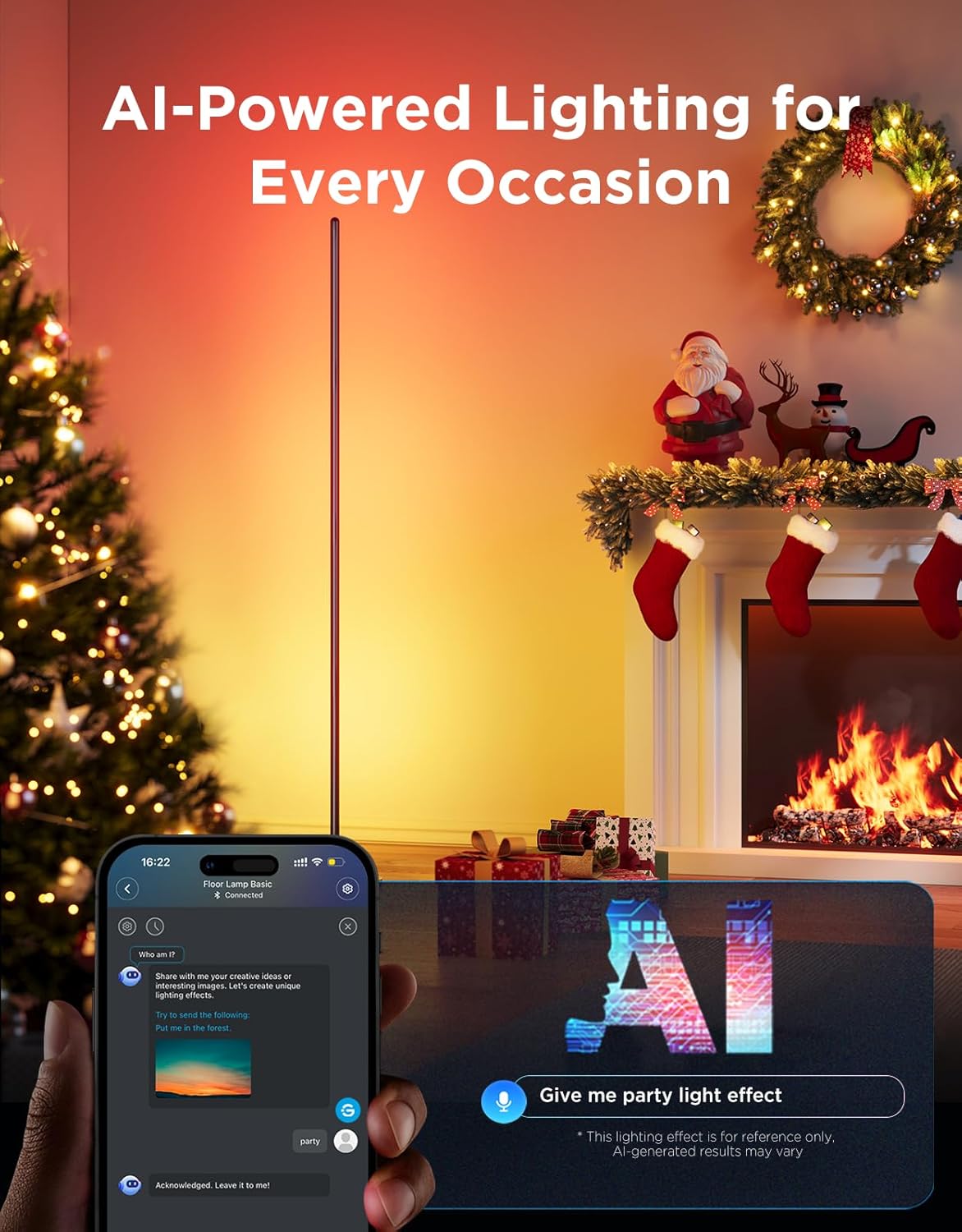 Smart RGBIC Floor Lamp | Dynamic LED Lighting