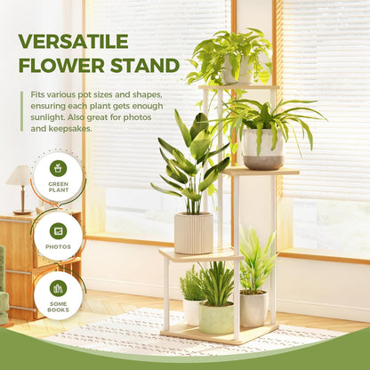 Tall Tiered Indoor Plant Stand | Corner  Shelf