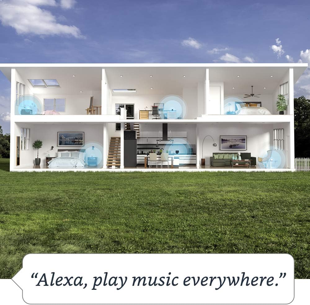 Echo (Newest gen) | Voice Controlled Smart Speaker with Built-in Hub - Premium Audio & WiFi Extender