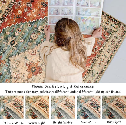 Boho Area Rug - Soft Shag Rug for Living Room | Non-Slip | Australia
