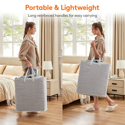 80L Waterproof Laundry Hamper 2 Pack - Collapsible & Portable - Lifewit