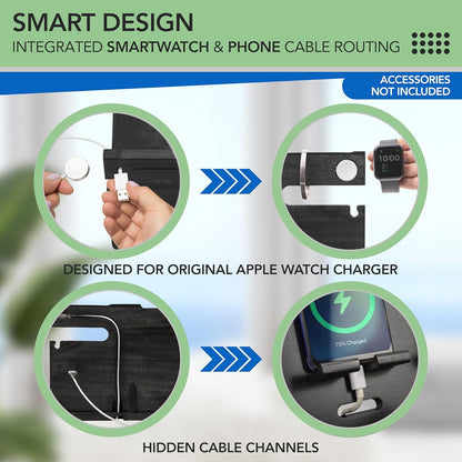 Nightstand Organiser | Tech Charging Station & Valet Tray