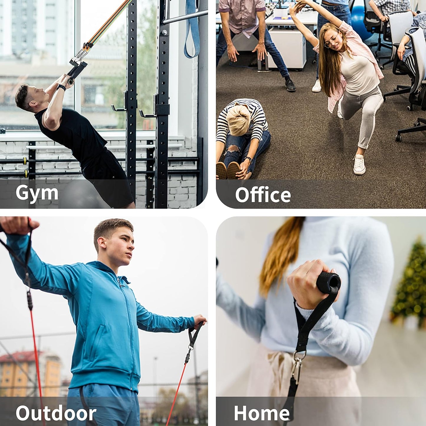 Gym Quality - Home Workout & Strength Training - Durable Exercise Bands