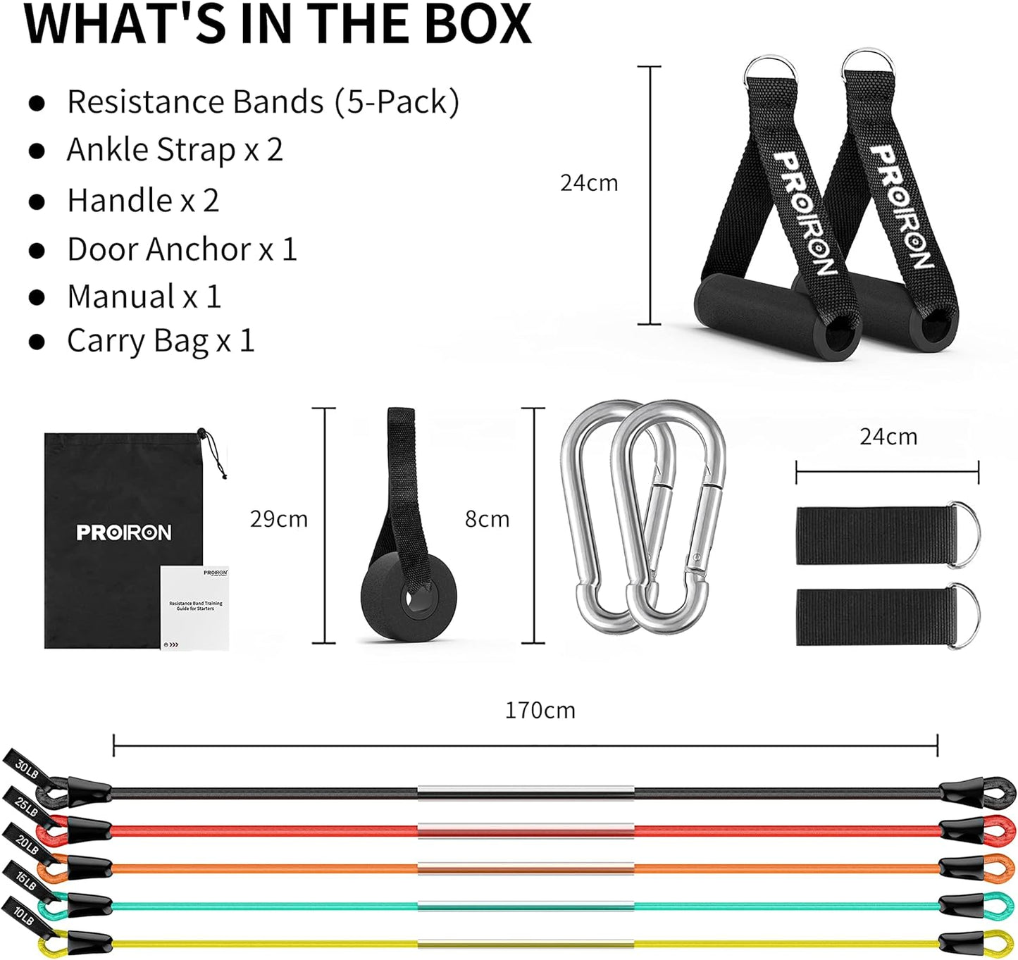 Gym Quality - Home Workout & Strength Training - Durable Exercise Bands