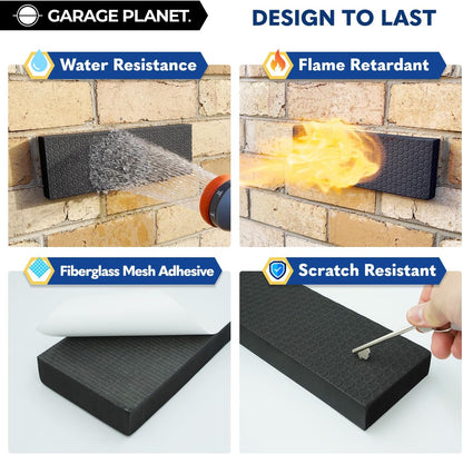 Garage Planet WP01 Garage Wall Protector Car Door Protector, Tool-Free, Designed in Australia (2-Pack)