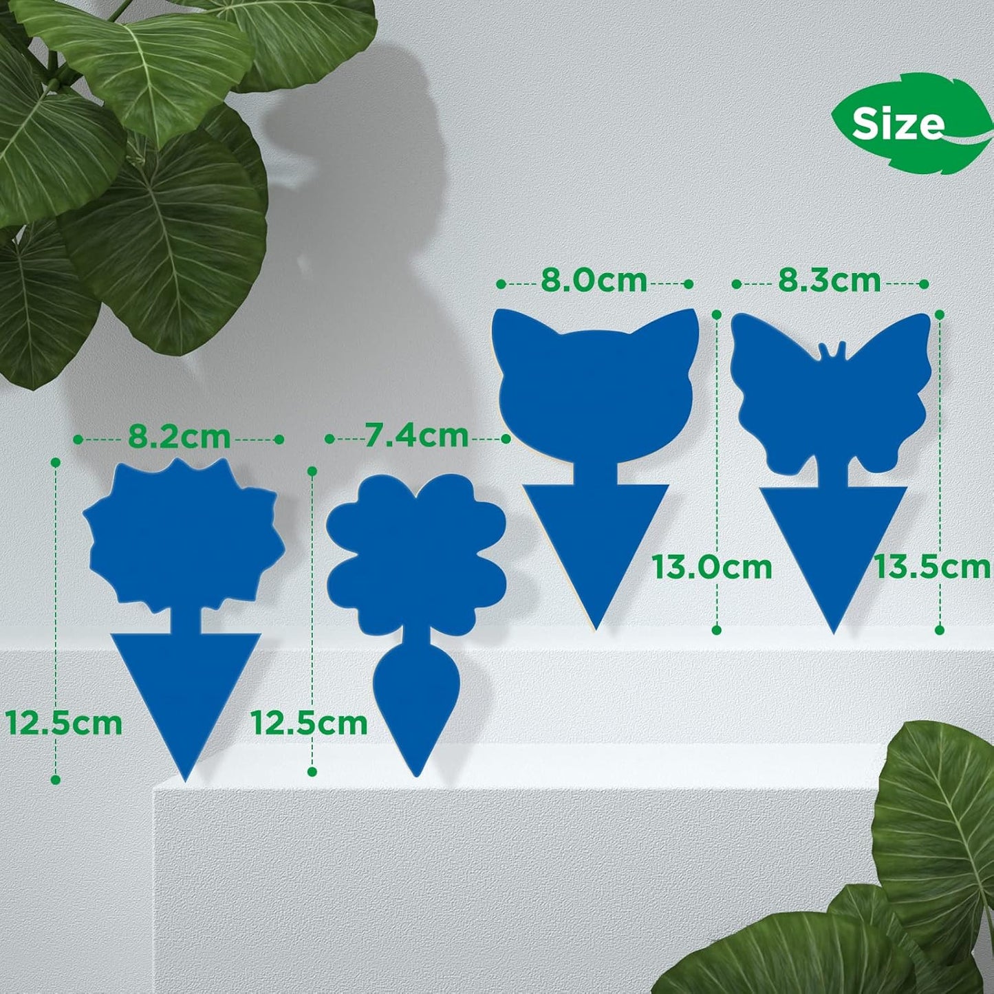 40 PCS Sticky Traps, GeeRic Sticky Fruit Fly and Plant Gnat Bug Traps for Indoor/Outdoor Use, Dual-Sided Black Sticky Traps Insect Catcher for White Flies, Mosquitos, Fungus Gnats, Flying Insects