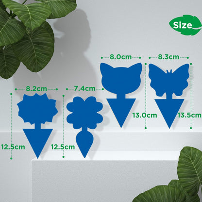 40 PCS Sticky Traps, GeeRic Sticky Fruit Fly and Plant Gnat Bug Traps for Indoor/Outdoor Use, Dual-Sided Black Sticky Traps Insect Catcher for White Flies, Mosquitos, Fungus Gnats, Flying Insects
